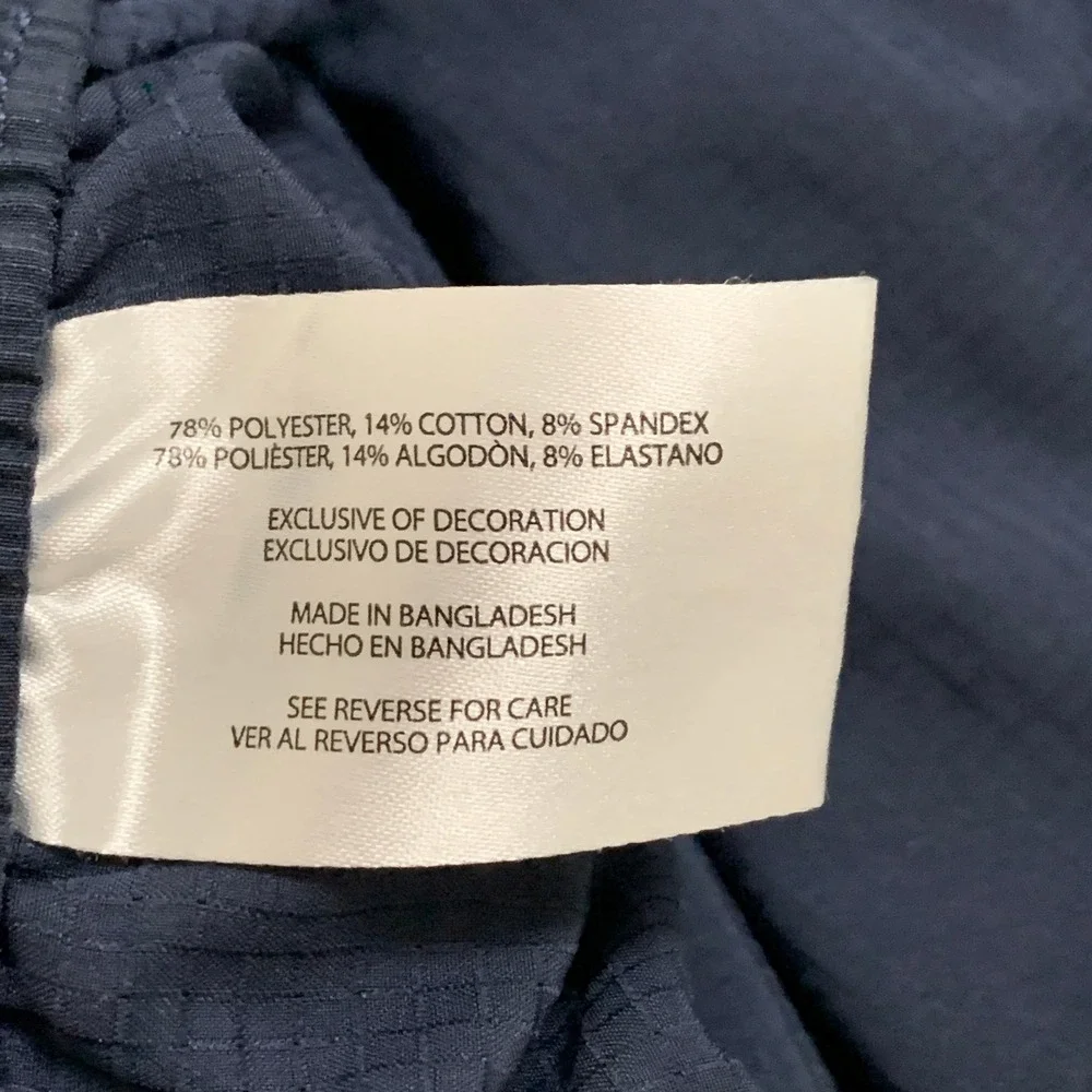 Banana Republic Performance Shorts Mens Size 38 Navy Blue Stretch Golf 9